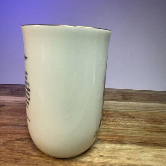 Norman Rockwell Museum VTG 1982 Toymaker Mug Grandma Gift Gold Rim 8oz Nostolgia - Picture 7 of 10